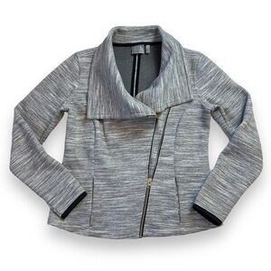 -Athleta asymmetrical heather gray moto jacket